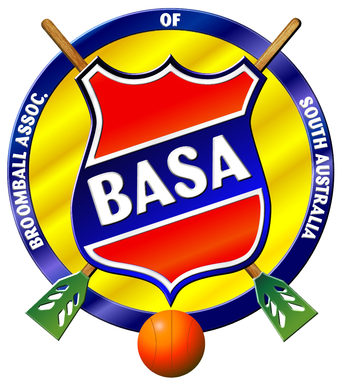 Broomball Association of South Australia logo